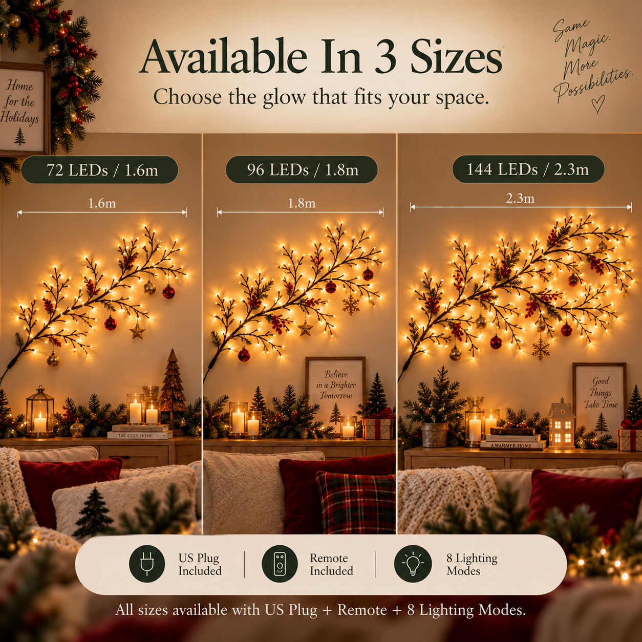 ✨ Christmas Early Access 60% OFF – Enchanted Willow Vine Lights 🎄