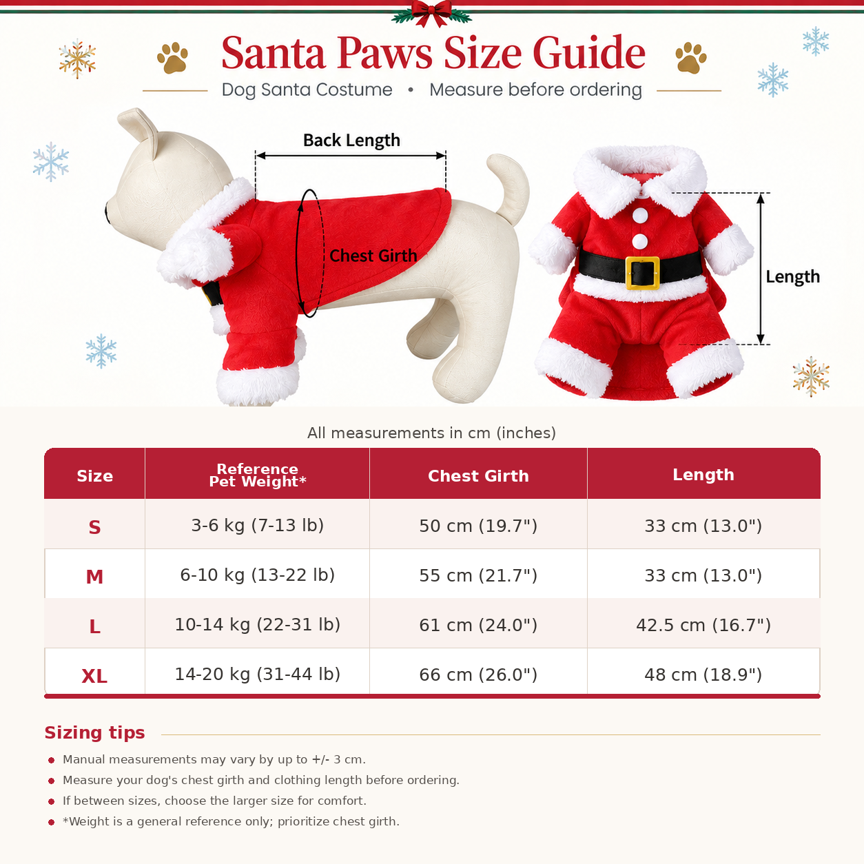 🎄 60% OFF Early Bird – Santa & Snowman Dog Christmas Costume 🐶