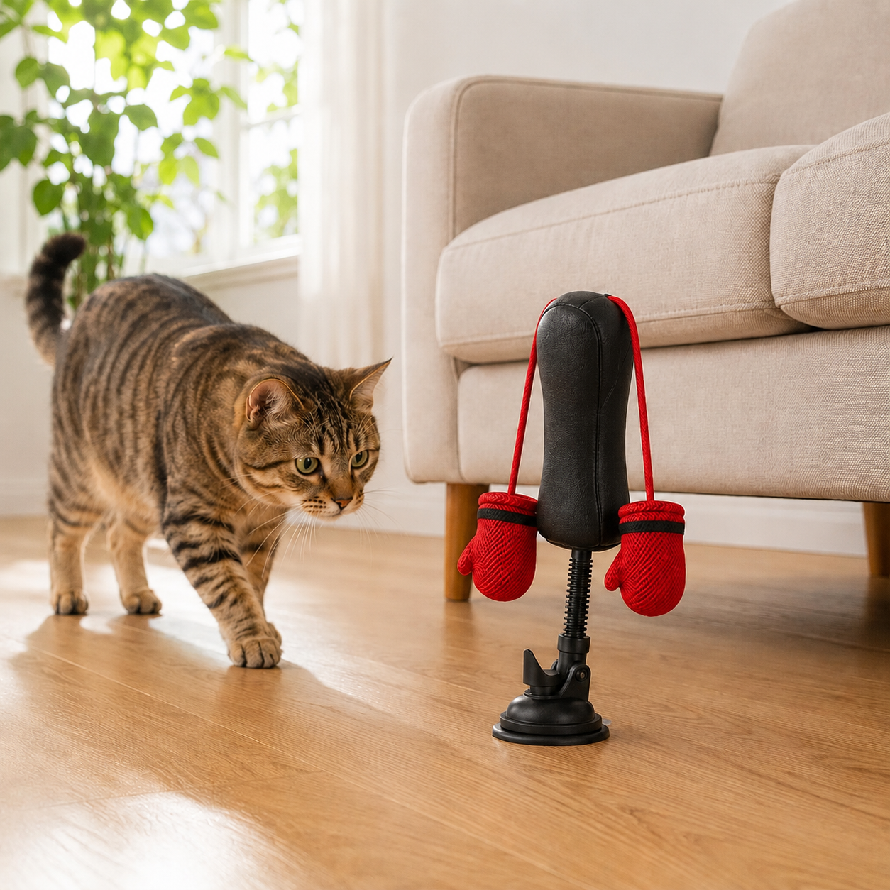 🥊 60% OFF – Interactive Cat Boxing Toy | Endless Self-Play Fun 🐱