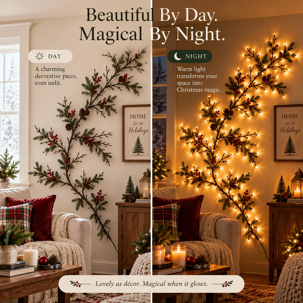 ✨ Christmas Early Access 60% OFF – Enchanted Willow Vine Lights 🎄