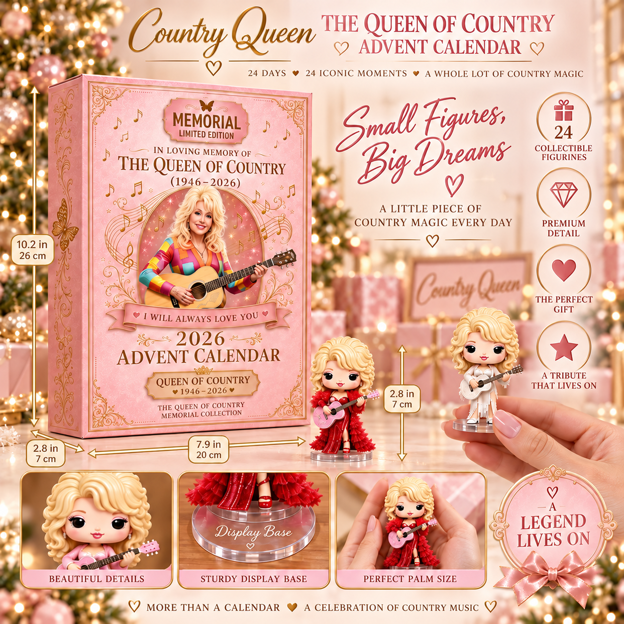 🎄 50% OFF – Country Queen 24-Day Collectible Advent Calendar