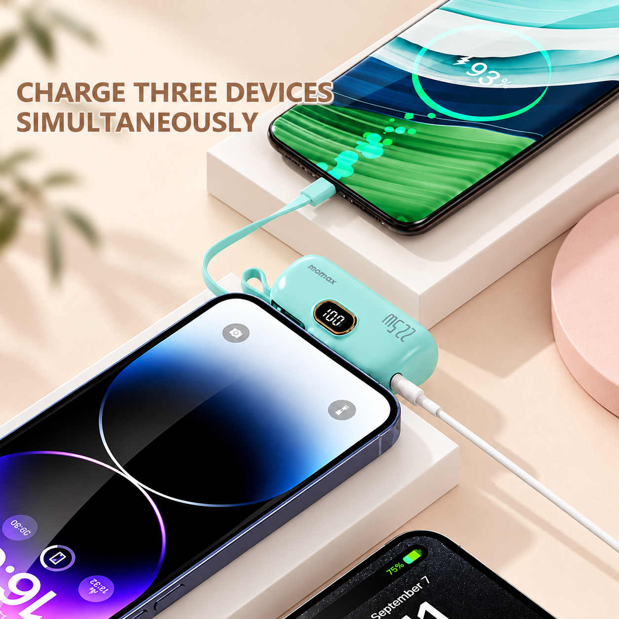 ⚡ 60% OFF – 2-in-1 Mini 22.5W Fast-Charging Power Bank 🔋