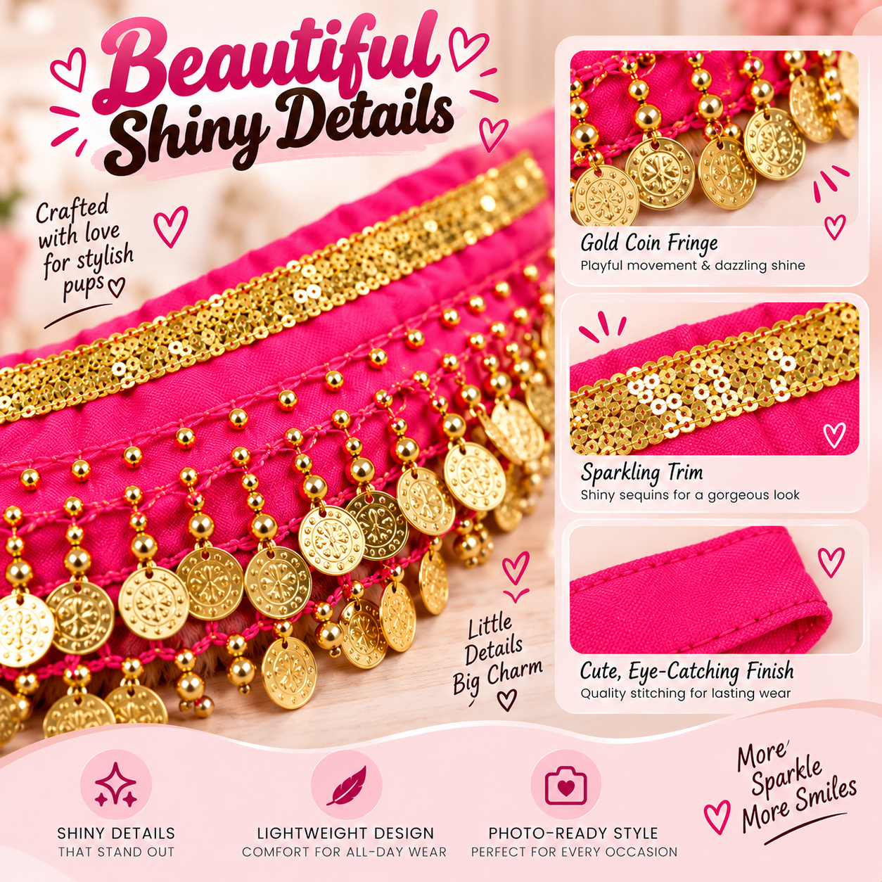 🔥 60% OFF – Jingle Belly Dance Skirt for Dogs 🐶✨