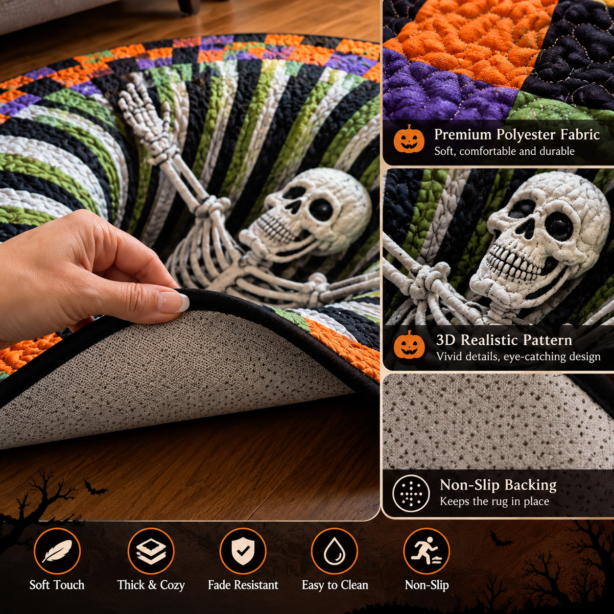 🎃 Last 3 Days – 60% OFF Halloween 3D Illusion Rugs 👻