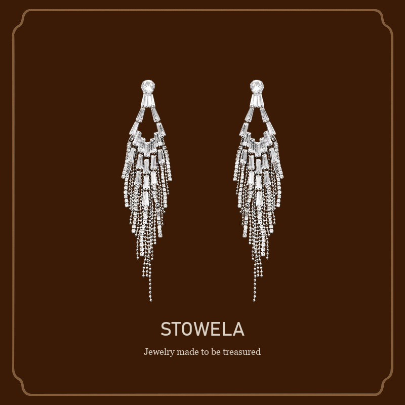 Noelle Tassel Clip-On Drop Earrings product image 1