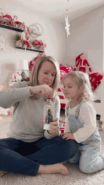 Recordable Christmas voice message bottle demonstration