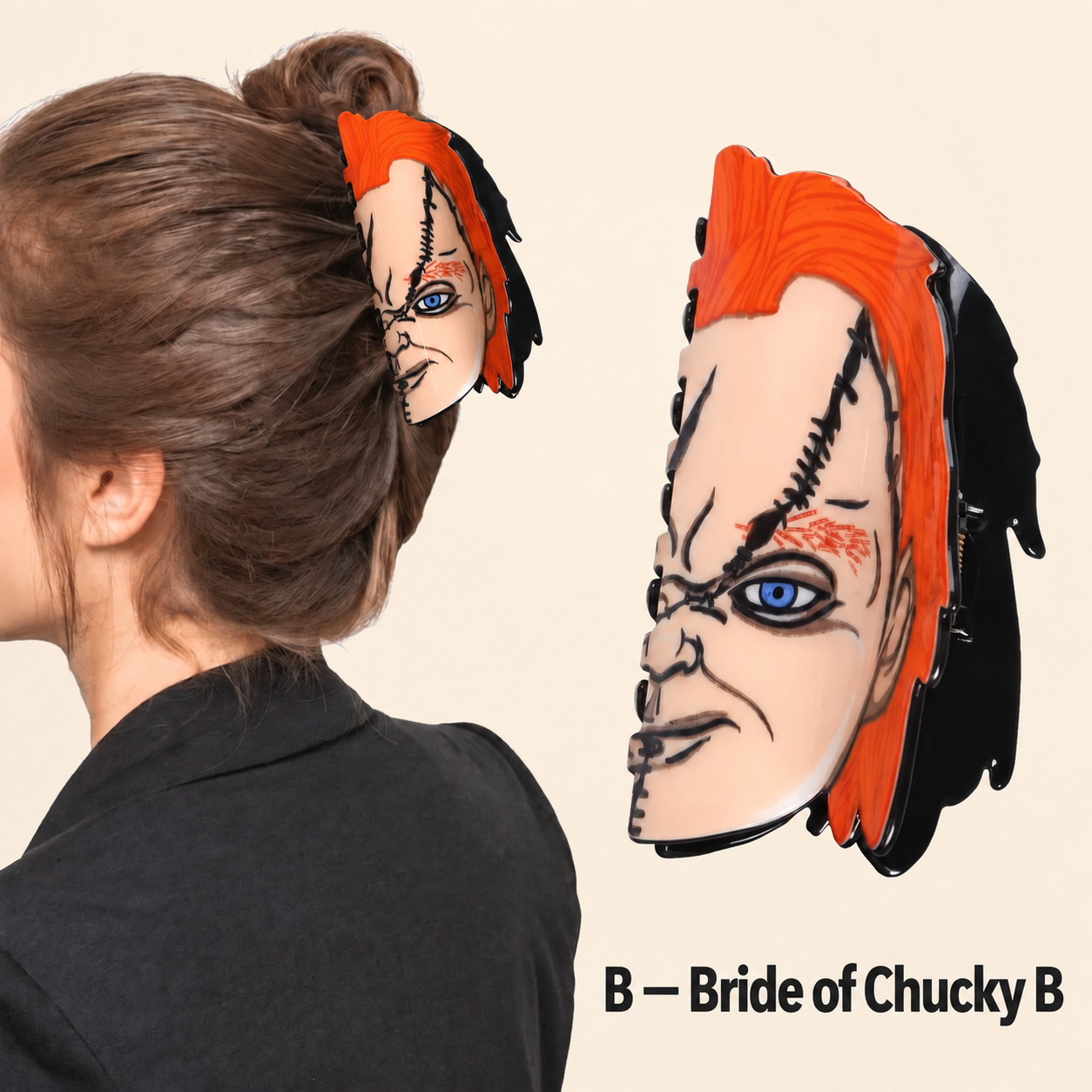 B Bride of Chucky B horror claw clip