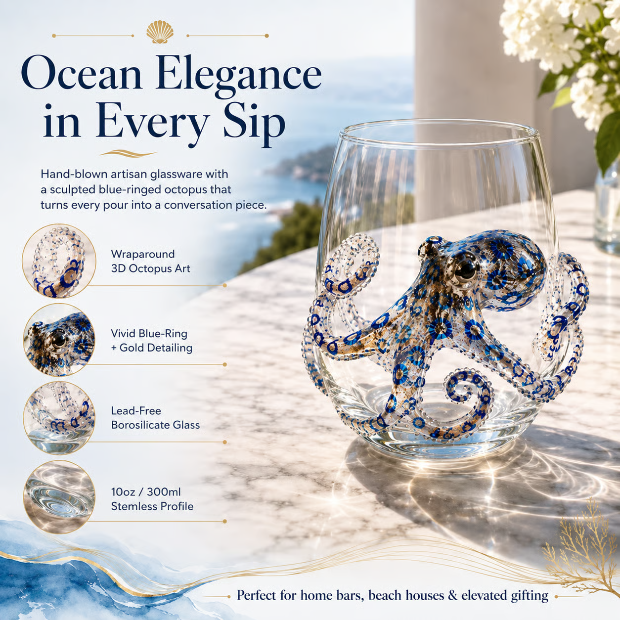 🌊 Last Day Sale 65% OFF – 3D Ocean Animal Artisan Glassware Collection 🎁 – product image 5
