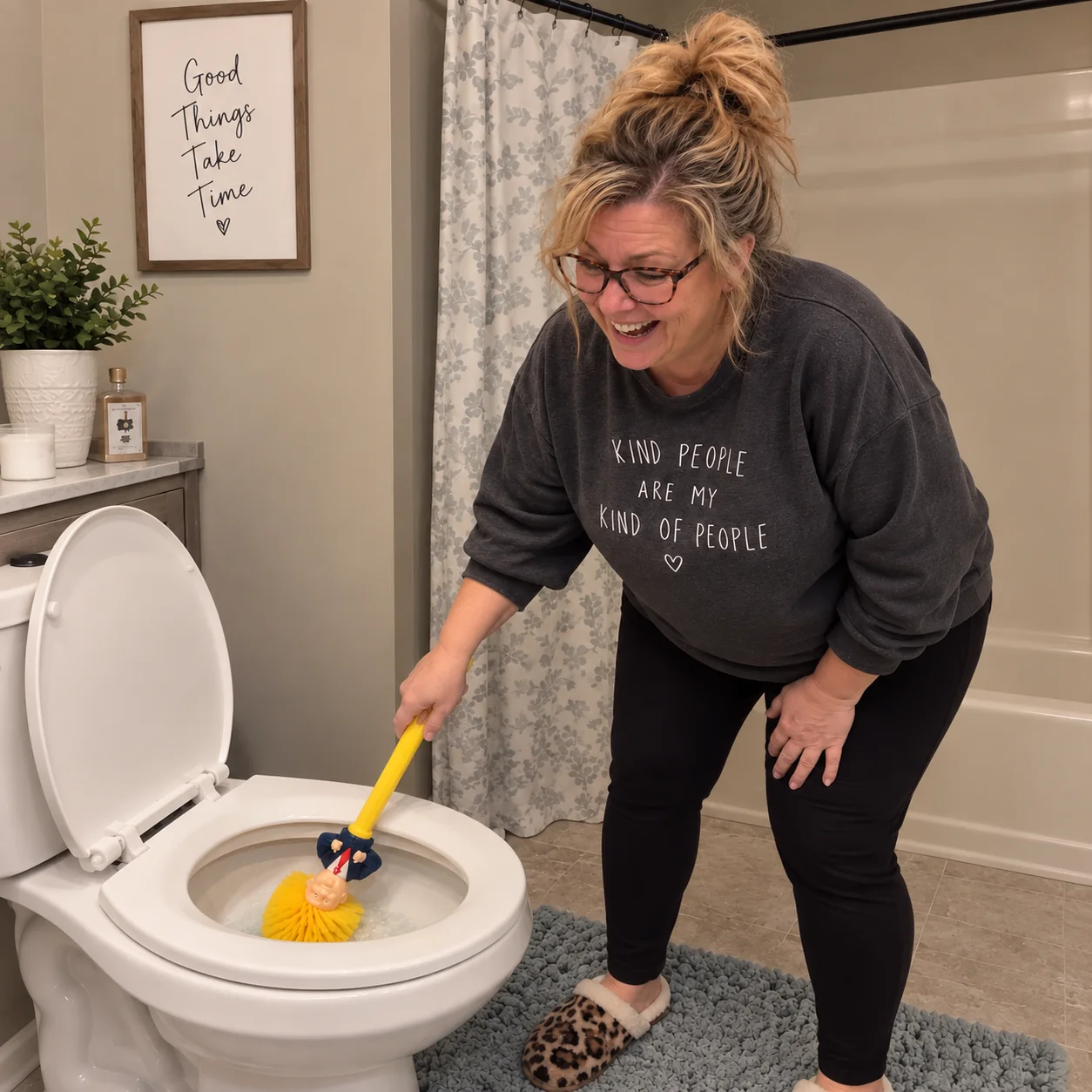 🚽 50% OFF – Trump Toilet Brush | The Hilarious Gag Gift That Actually Cleans 😂