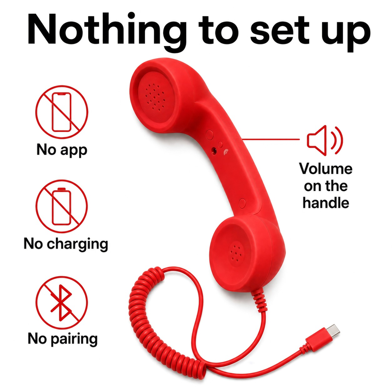 No-app retro handset feature guide