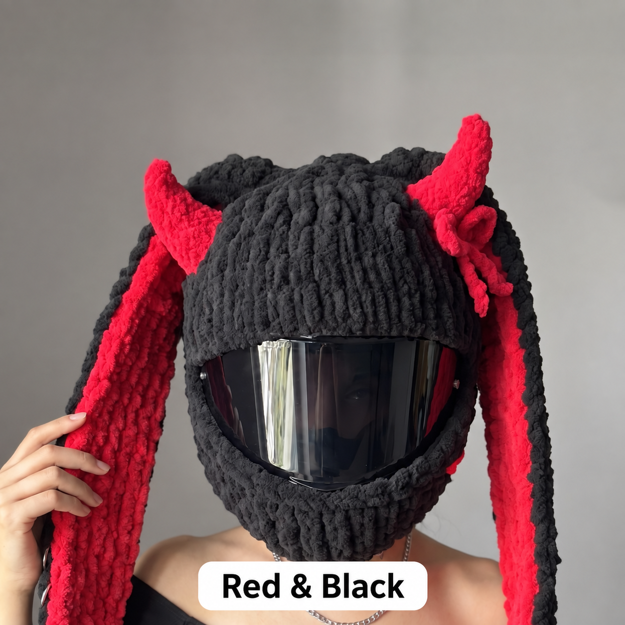 Red and Black helmet cover