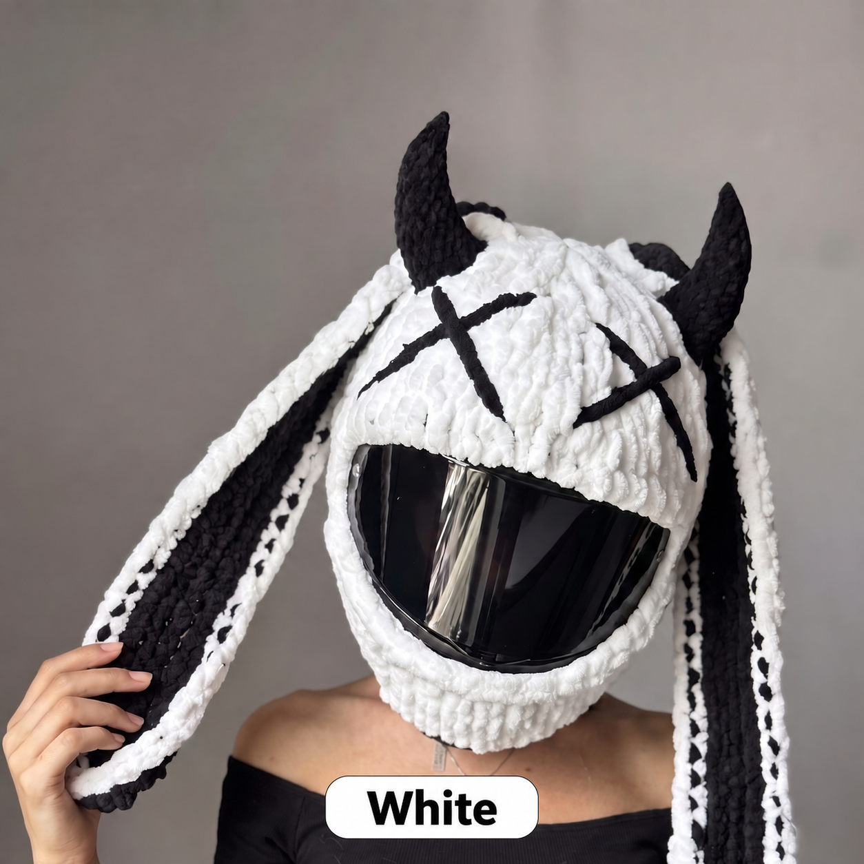 White helmet cover