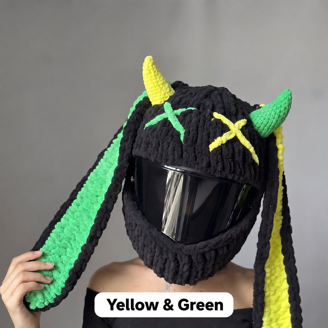 Yellow and Green helmet cover