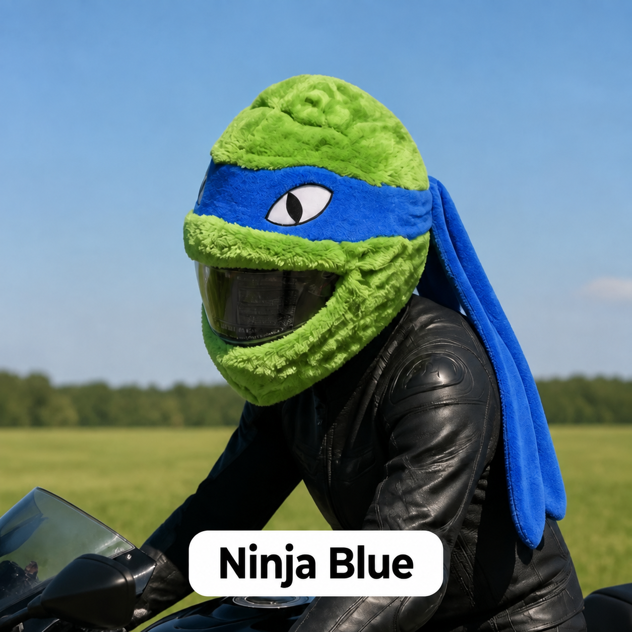 Ninja Blue helmet cover