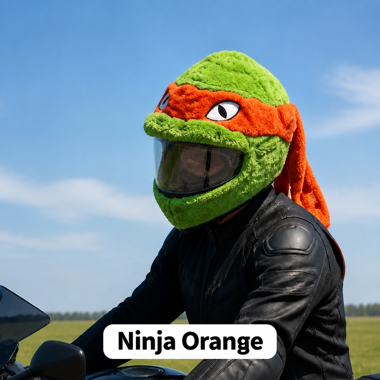 Ninja Orange helmet cover