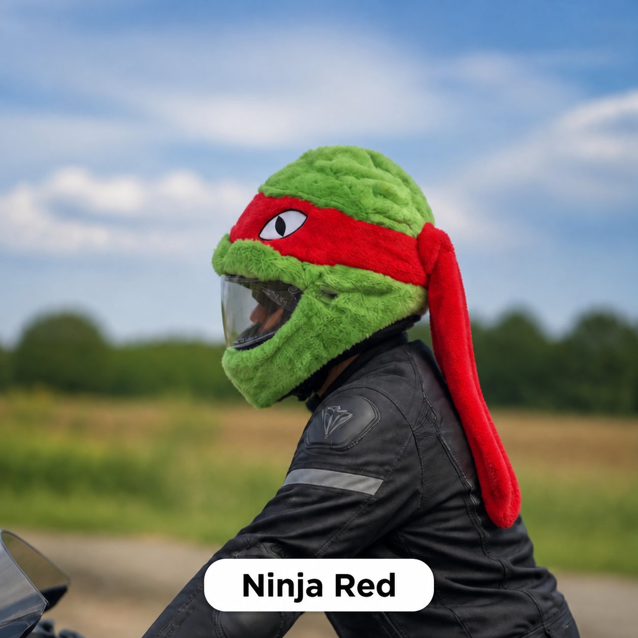 Ninja Red helmet cover