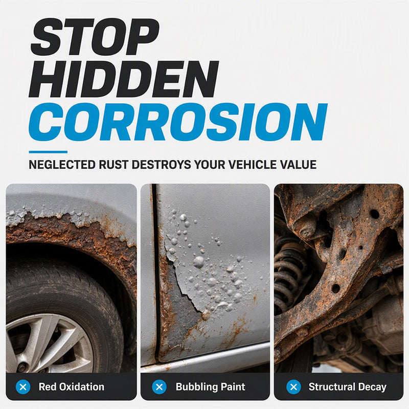 Examples of hidden automotive surface corrosion