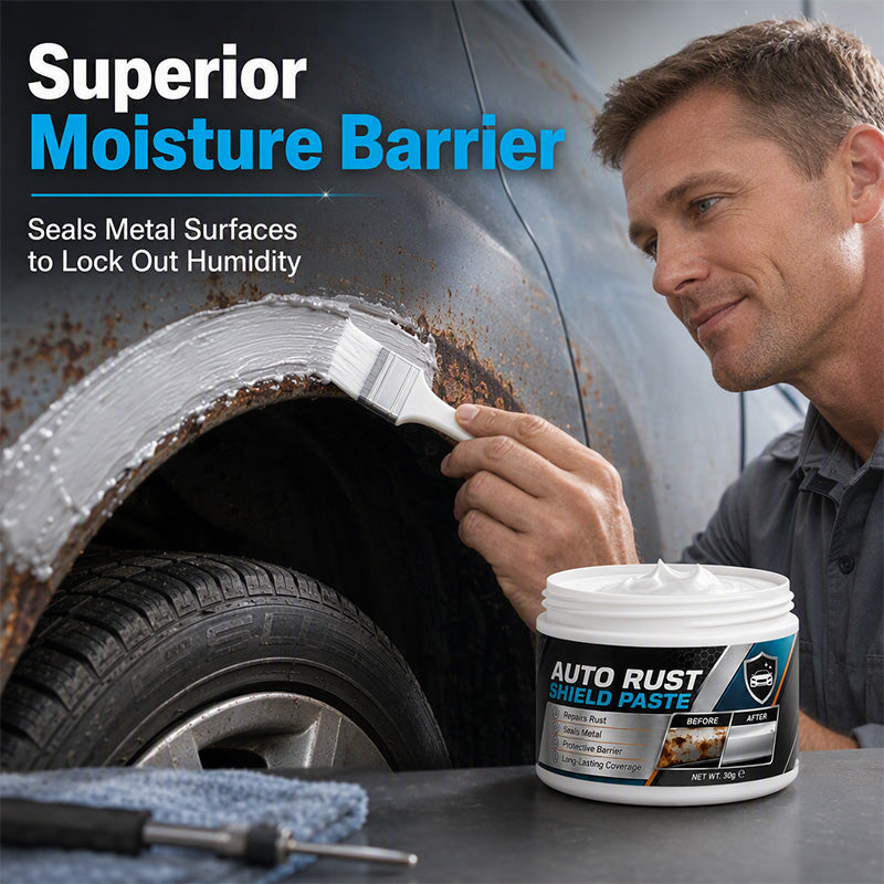 Auto rust shield paste moisture barrier application