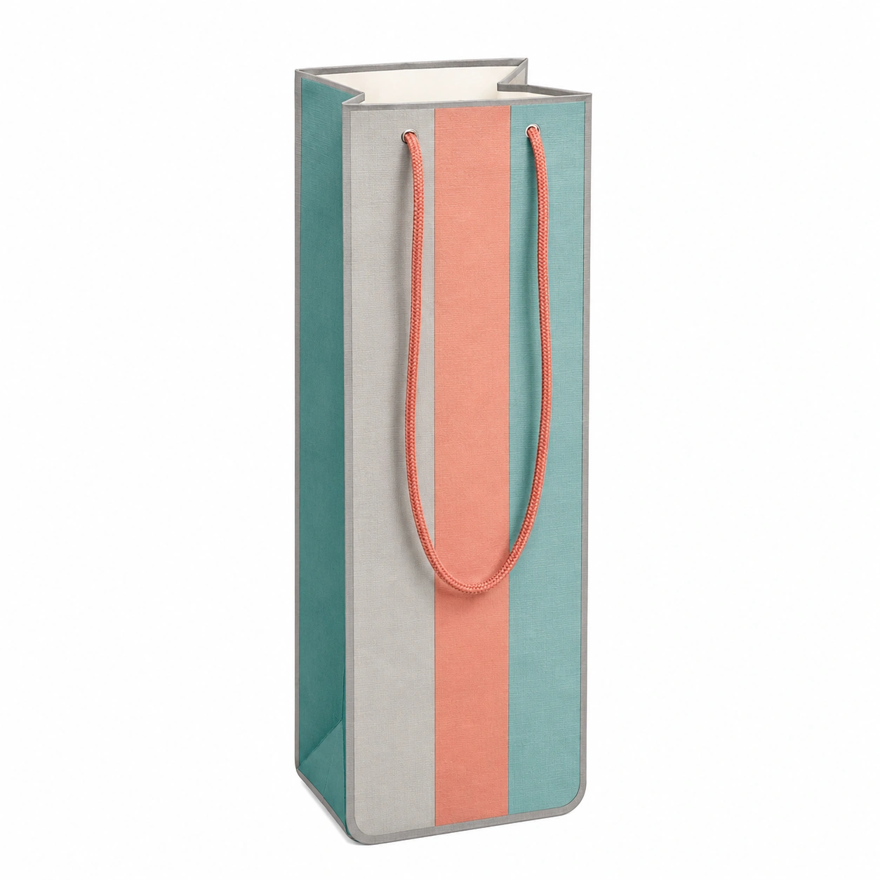 Bolsa para Botellas de Vino con Asas Azul, Rosa y Gris-furnilumea