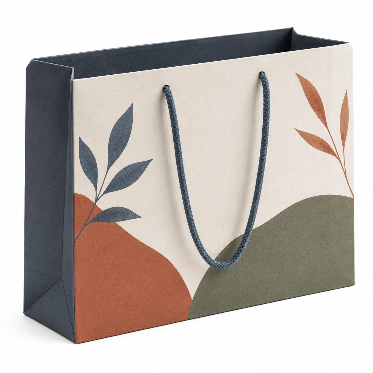 Bolsa de Regalo de Papel con Diseño Natural 30x25 cm Multicolor-furnilumea