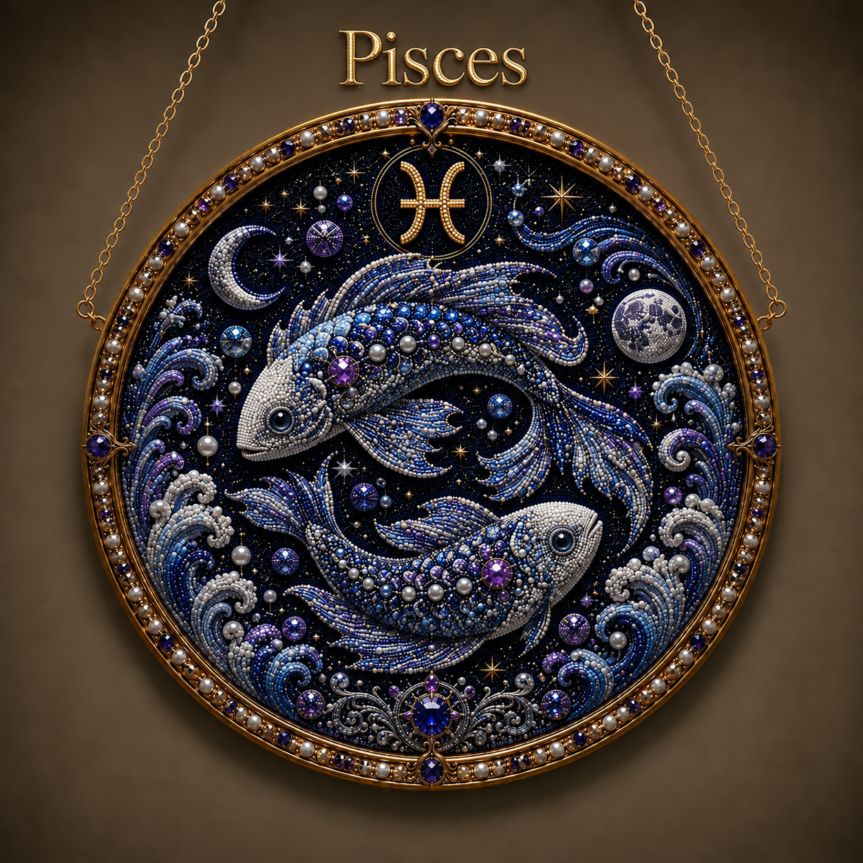 🌙 65% OFF – Your Zodiac, Your Art ✨ 12 Zodiac Pearl Art DIY Kit