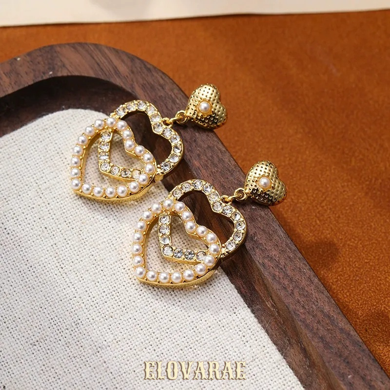Valentina Bloom Pearl Heart Stud Earrings product image 1