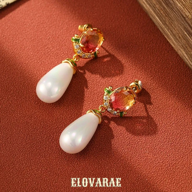 Aurelia Muse Pearl Fringe Drop Earrings product image 1
