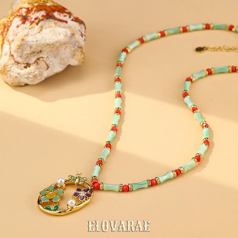 Rosalie Muse Floral Shell Pendant Necklace product image 1