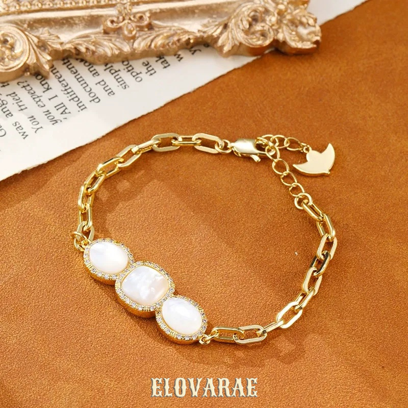 Thalia Muse Pearlescent Shell Chain Bracelet product image 1
