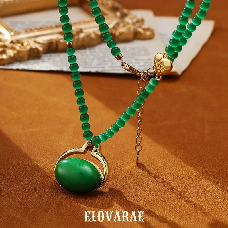 Vesper Halo Cat-Eye Pendant Necklace product image 1