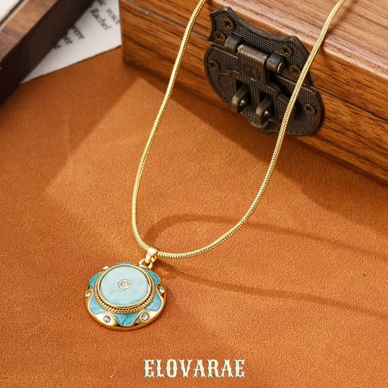 Amara Lustre Floral Enamel Pendant Necklace product image 1