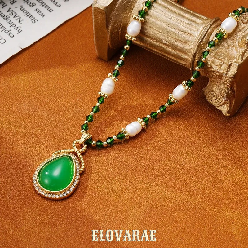 Solene Lustre Pearl Teardrop Pendant Necklace product image 1