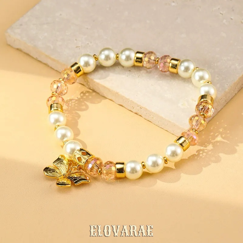 Marielle Lustre Pearl Butterfly Beaded Bracelet product image 1