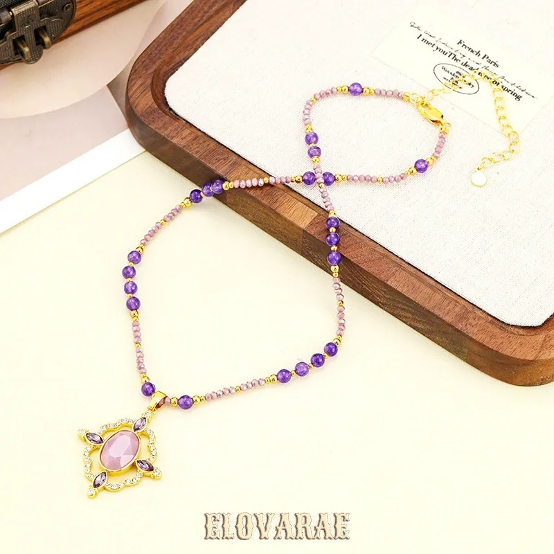 Lucienne Lustre Violet Pendant Necklace product image 1