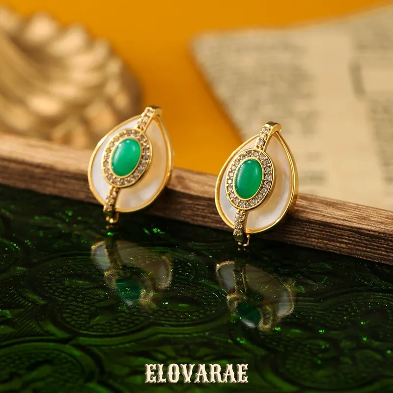 Sabine Lustre Teardrop Geometric Stud Earrings product image 1