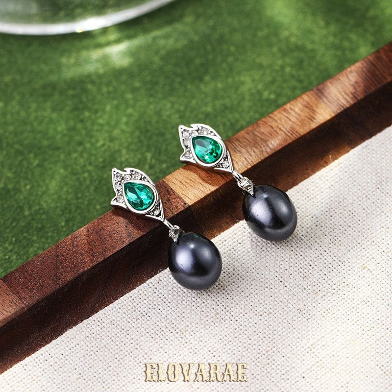 Aurelia Nocturne Pearl Fringe Drop Earrings product image 1
