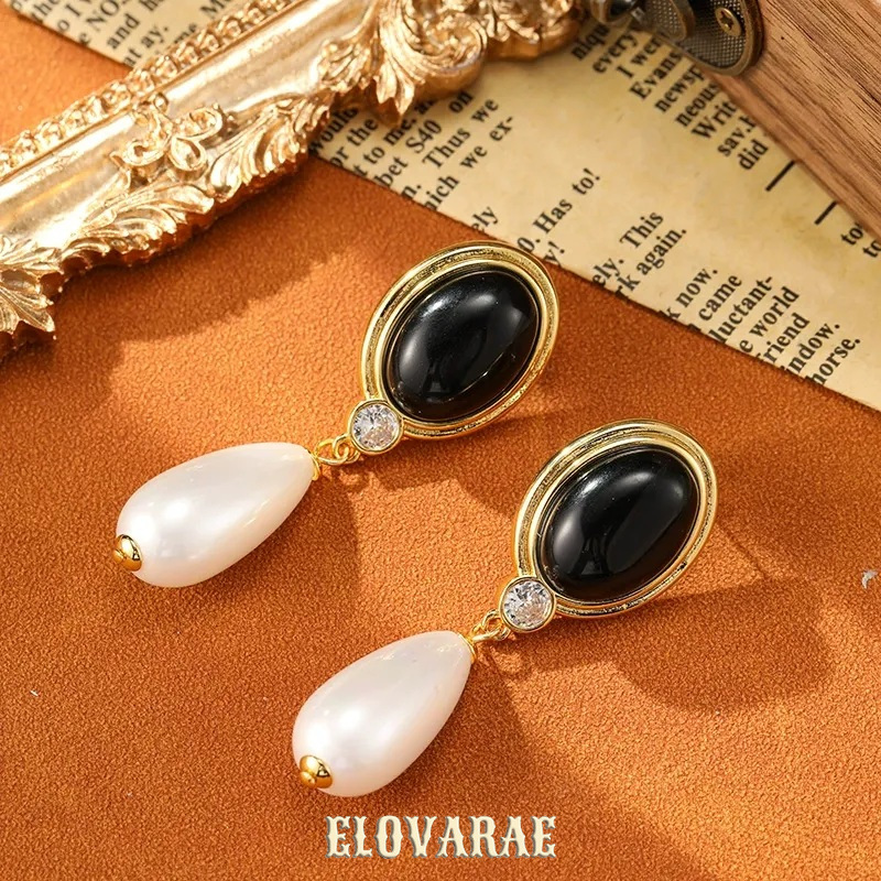 Liora Nocturne Pearl Fringe Stud Earrings product image 1