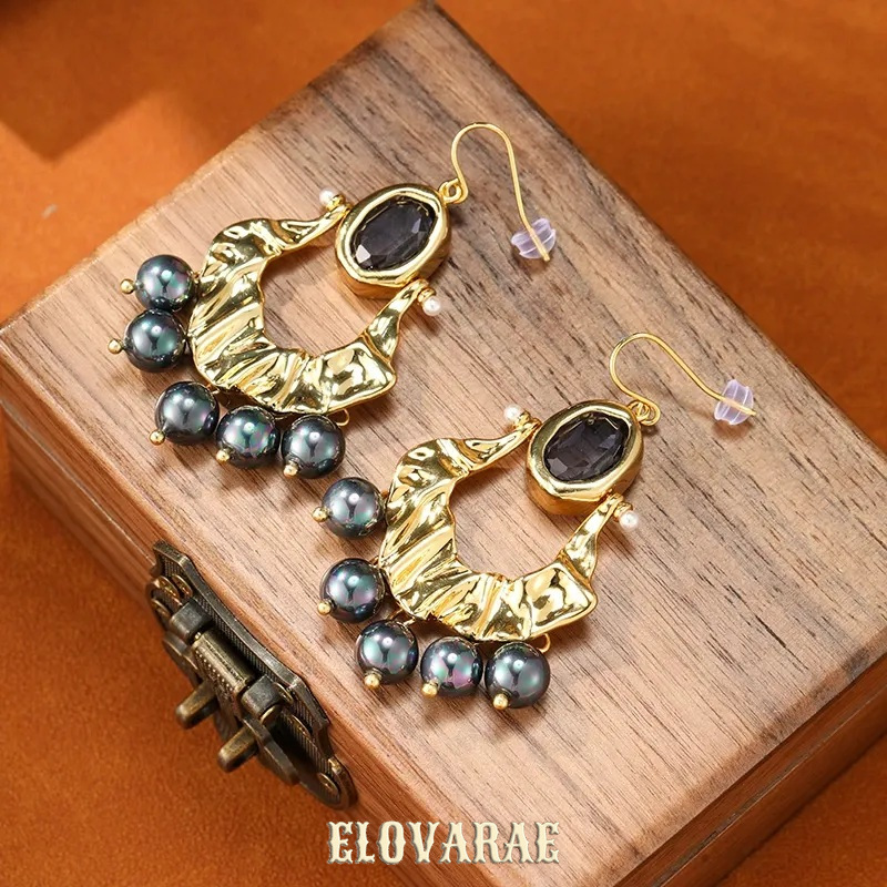 Seraphine Gleam Pearl Fringe Drop Earrings product image 1