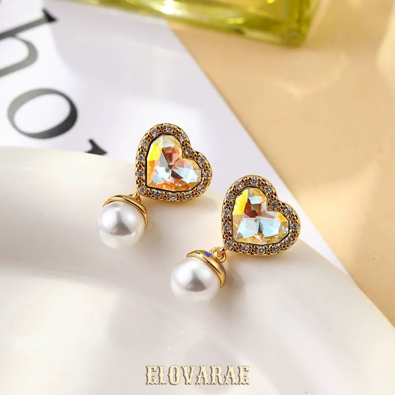 Liora Gleam Pearl Heart Stud Earrings product image 1