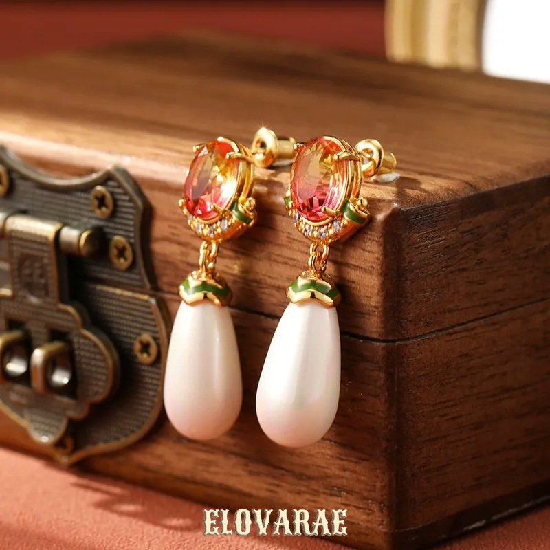 Aurelia Muse Pearl Fringe Drop Earrings product image 2