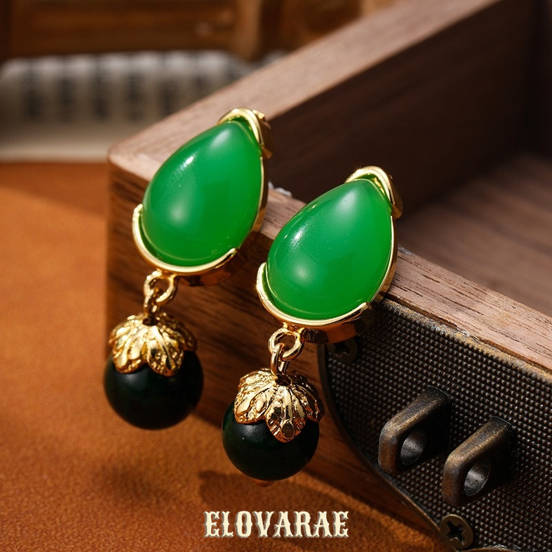 Noelle Muse Leaf Teardrop Drop Earrings product image 2