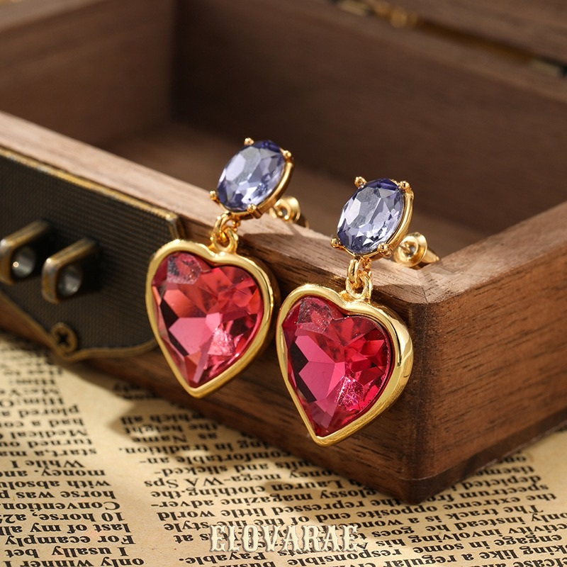 Cressida Muse Heart Crystal Stud Earrings product image 2