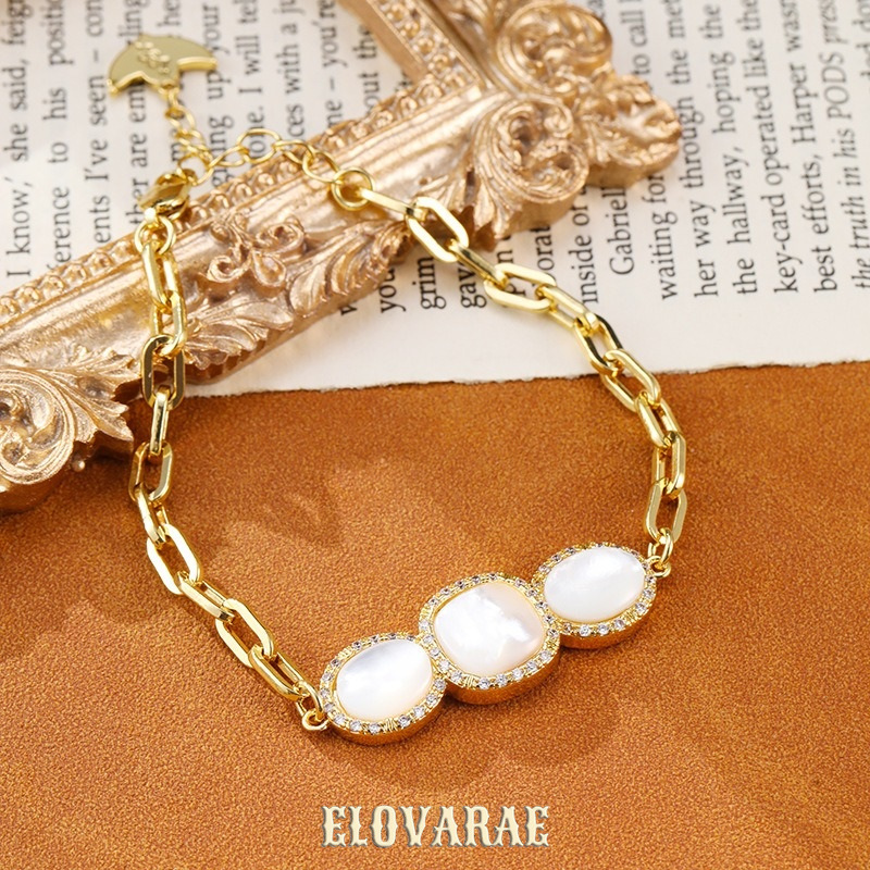 Thalia Muse Pearlescent Shell Chain Bracelet product image 2