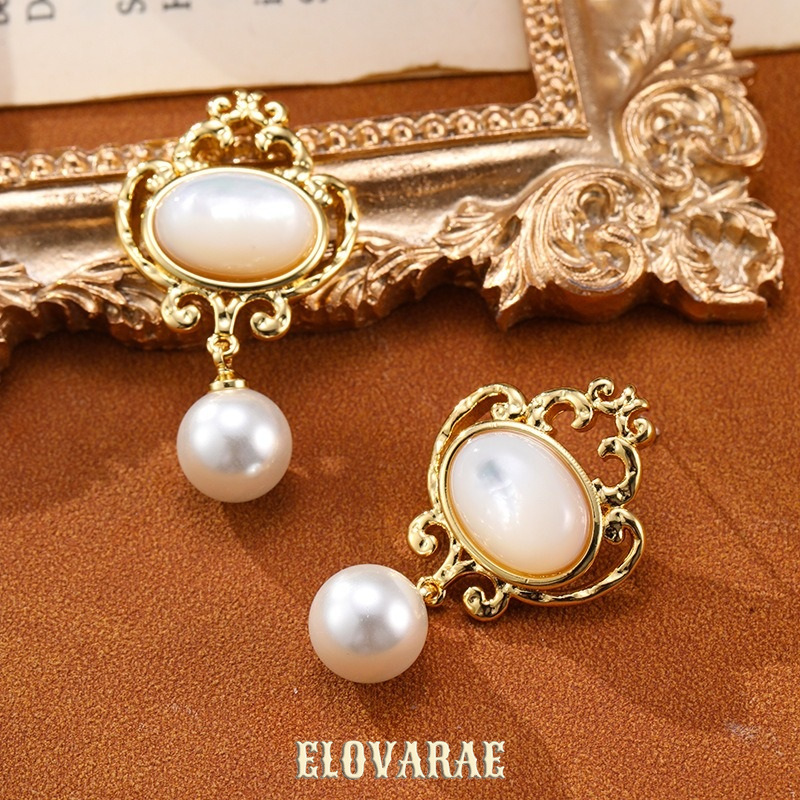 Lucienne Halo Pearl Drop Earrings product image 2