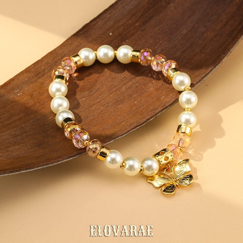 Marielle Lustre Pearl Butterfly Beaded Bracelet product image 2