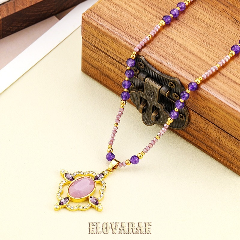 Lucienne Lustre Violet Pendant Necklace product image 2