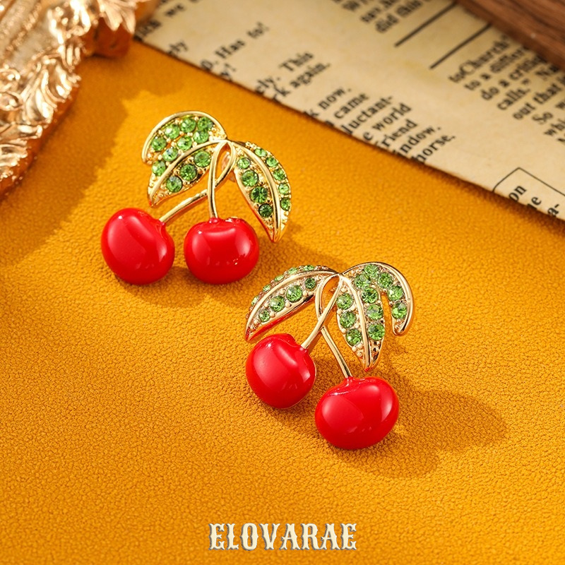 Isolde Reverie Cherry Enamel Drop Earrings product image 2