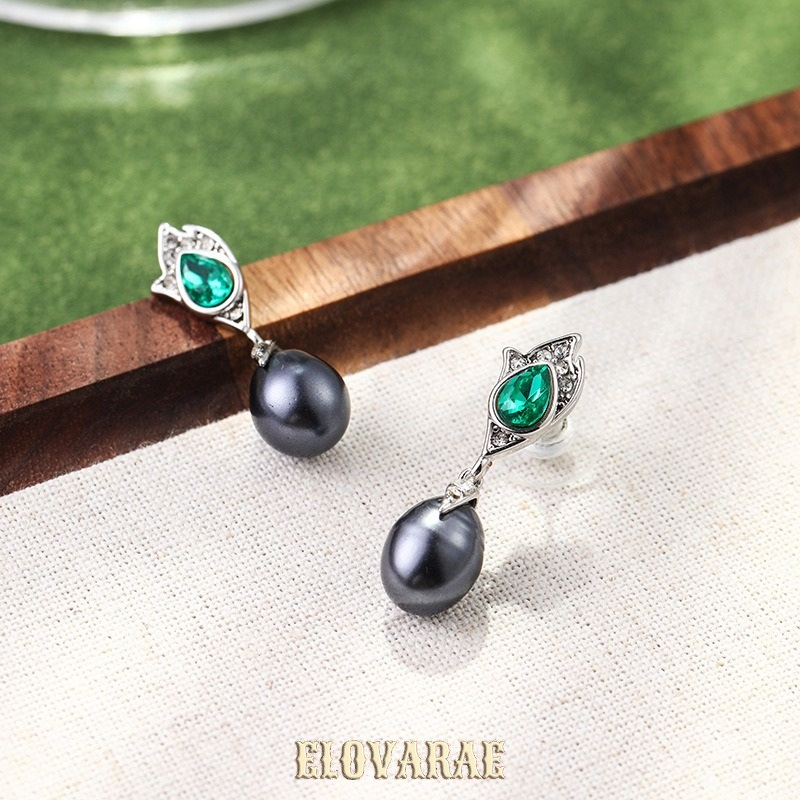 Aurelia Nocturne Pearl Fringe Drop Earrings product image 2
