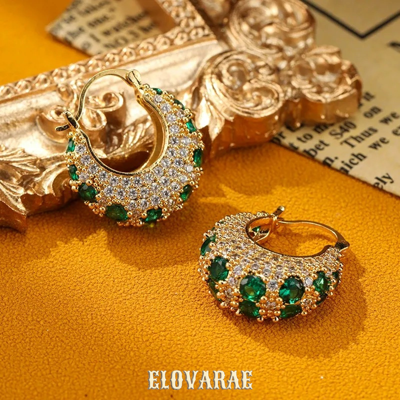 Amara Nocturne Crystal Hoop Earrings product image 2