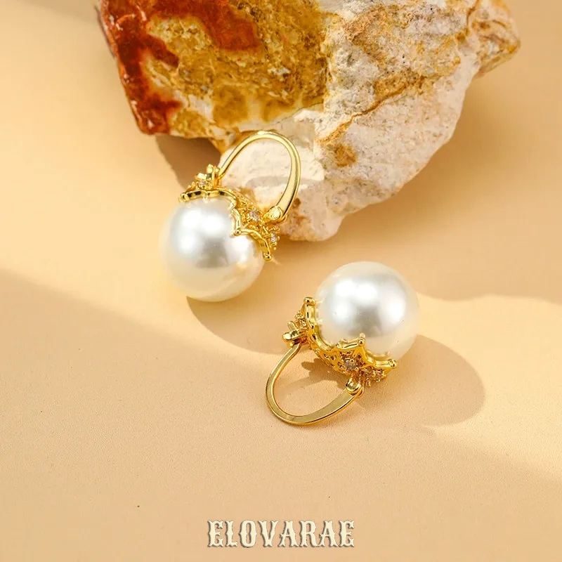 Ophelia Nocturne Pearl Hoop Earrings product image 2